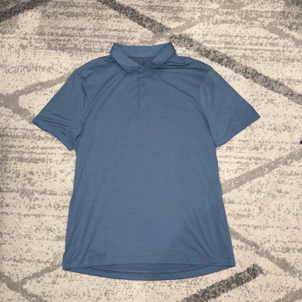 Men's Lululemon Blue Polo Shirt size large